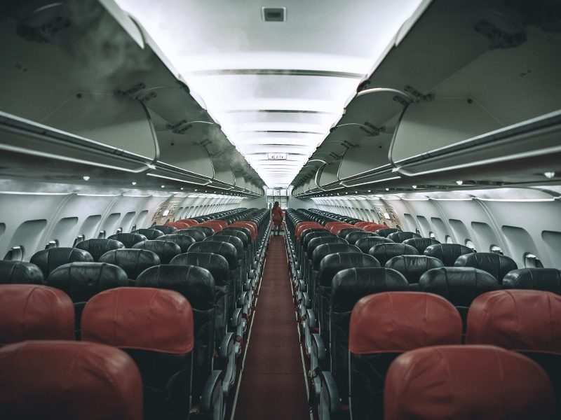 airline seats in a row