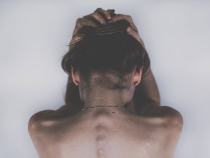 L4 L5 vertabrae on a person's back